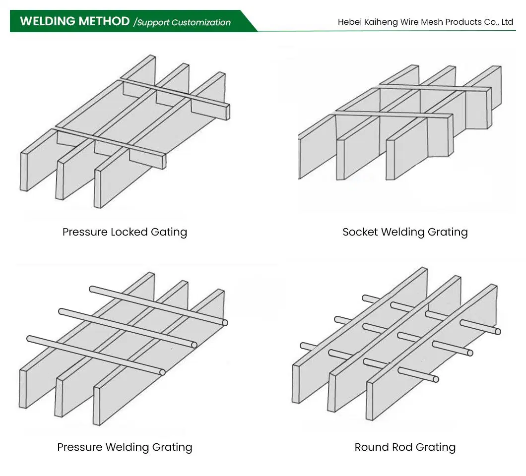 Kaiheng Steel Grating Factory Galvanized Steel Grating Platform China Heavy Duty Steel Grating Platform for Warehouse