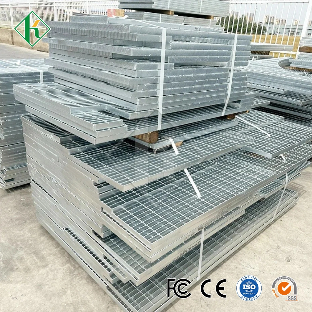 Kaiheng Galvanized Steel Grating Prices Fabricators Heavy Duty Smooth Surface Platform China Galvanized Steel Grating Platform