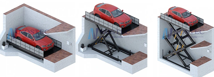 4m Hydraulic Car Scissor Lift Platform for Sale