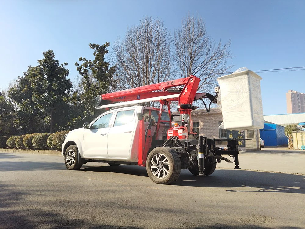 14m Gk14sp Pickup Aerial Work Platform High Altitude Operation Truck Foton Dongfeng