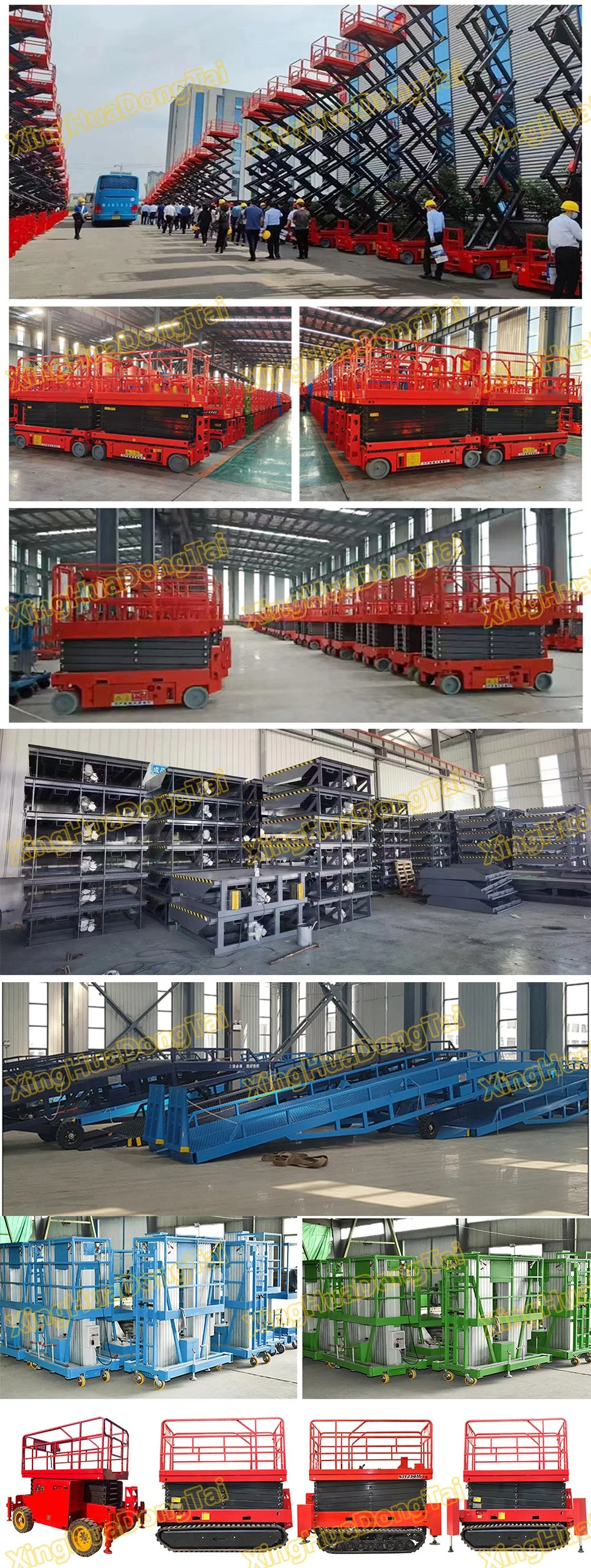 10m 12m Moving Hydraulic Self-Propelled Car Scissor Lift Platform