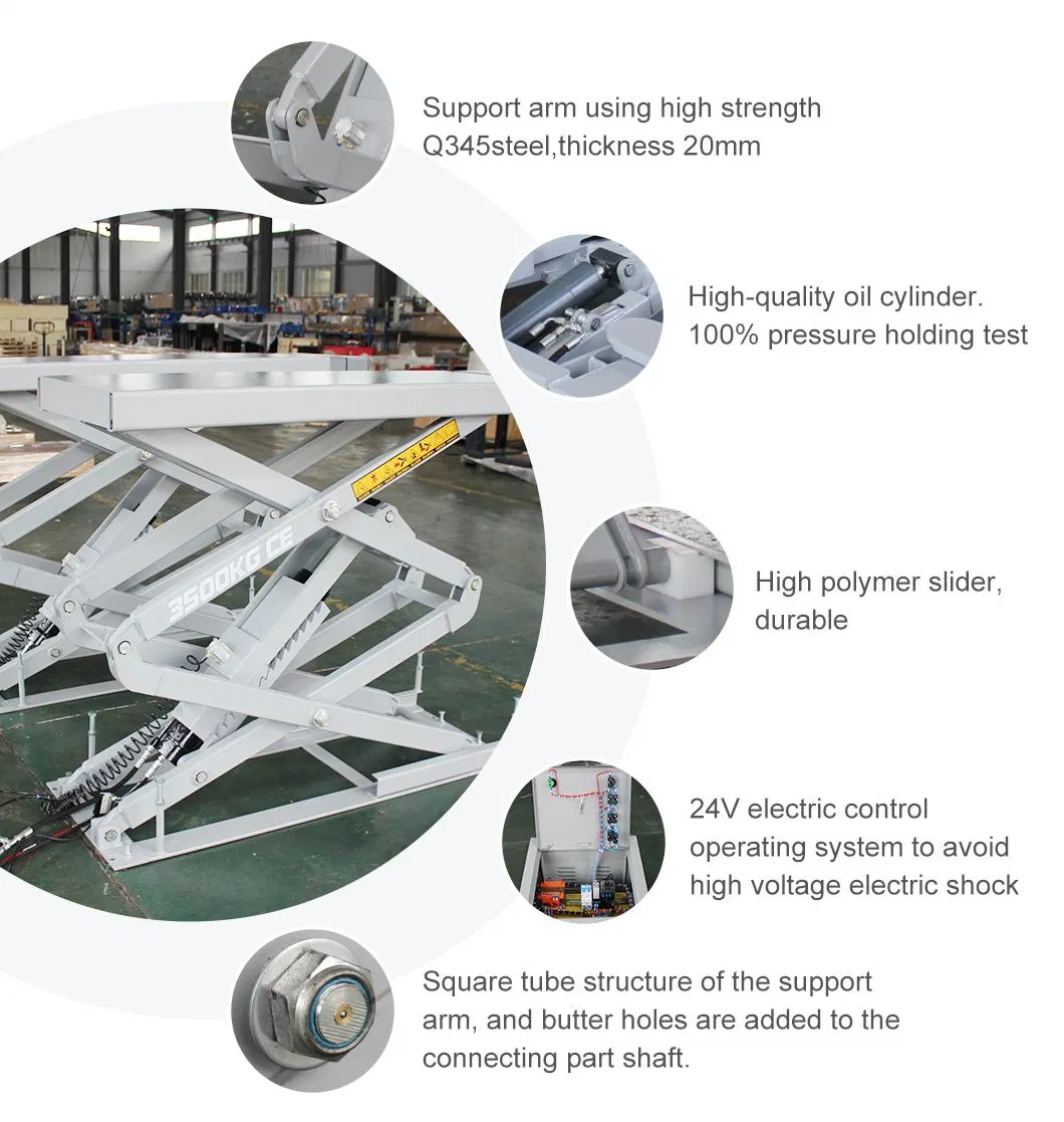 1.5ton Lifting Capacity EV Battery Lift Platform with Two Universal Wheels