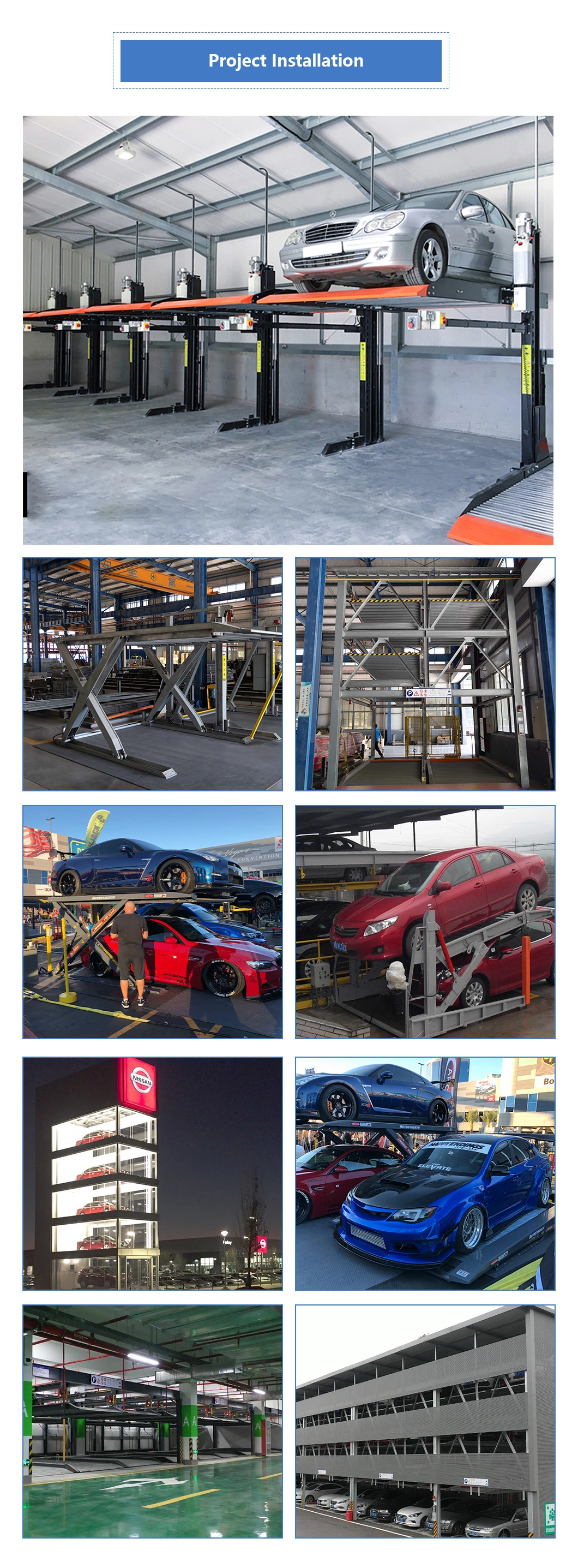 Factory Supply Car Scissor Lifter Automatic Car Lifting Platform