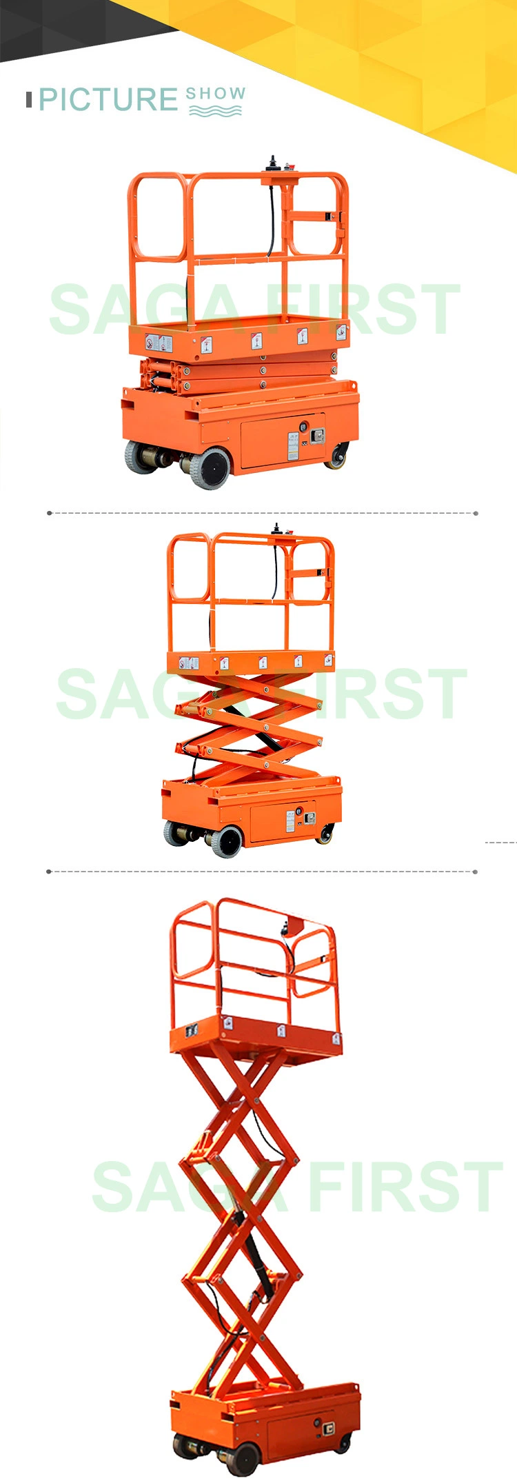 Factory Manufacture Various Portable Mini Rise Scissor Lift Platform Price