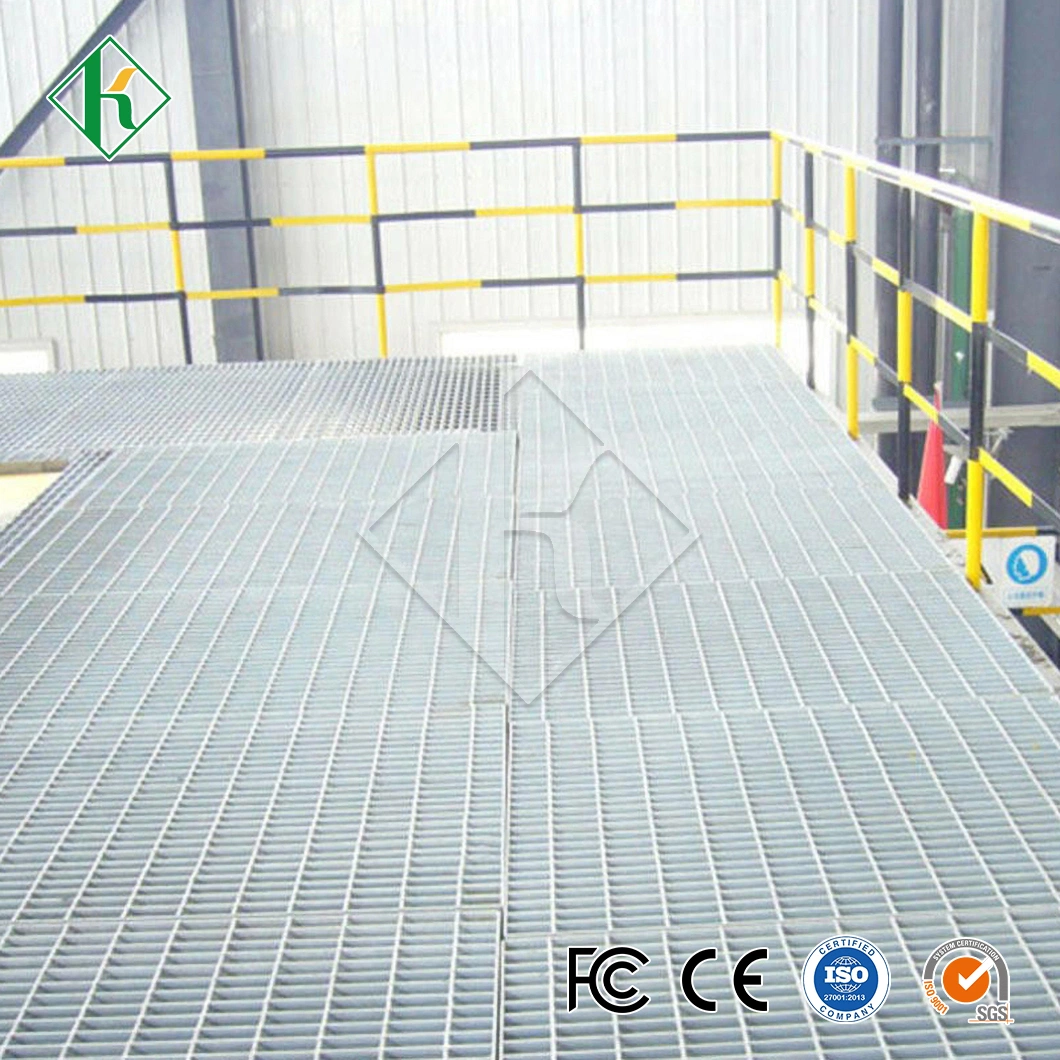 Kaiheng Galvanized Steel Grating Prices Fabricators Heavy Duty Smooth Surface Platform China Galvanized Steel Grating Platform