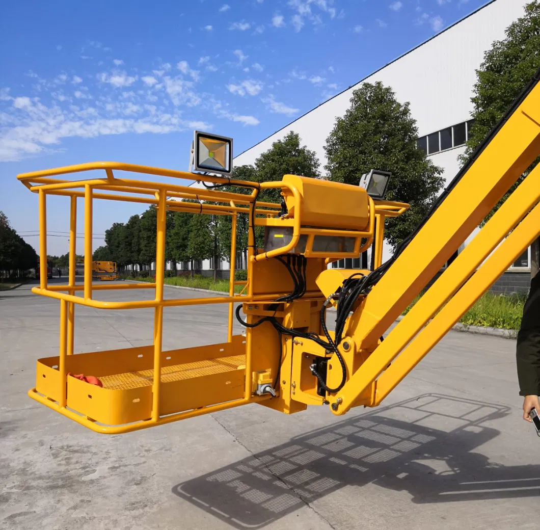 38m Telescopic Pickup Truck Boom Lift Small Articulating Boom Lift Adjustable Work Platform Portable