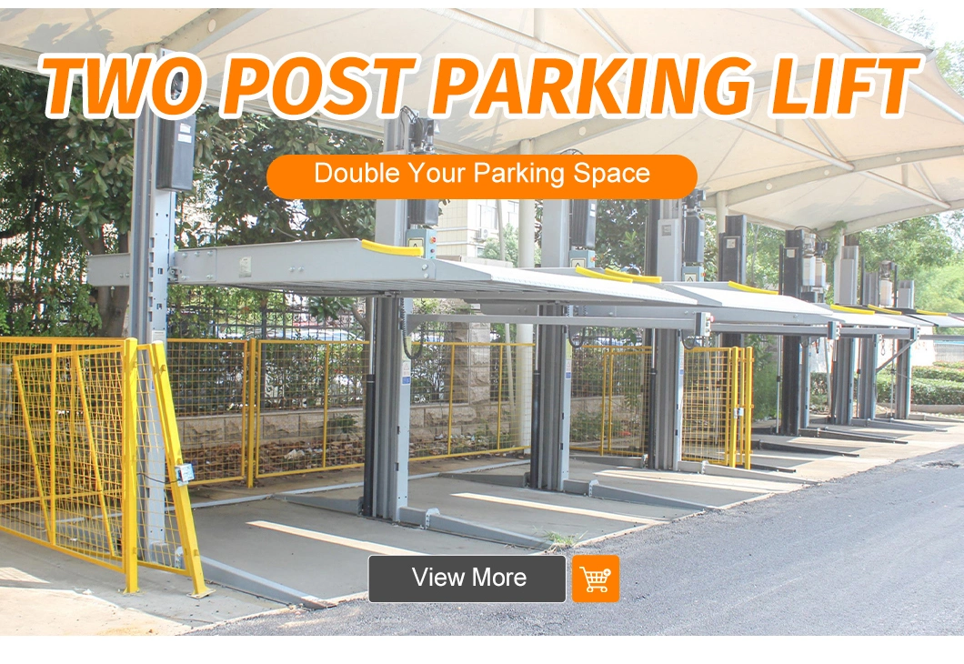 Garage Car Parking System 2.7ton 2 Post Car Lift Parking Platform with CE Certificate