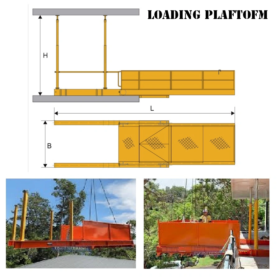 Retractable Loading Ramp Lifting Platform