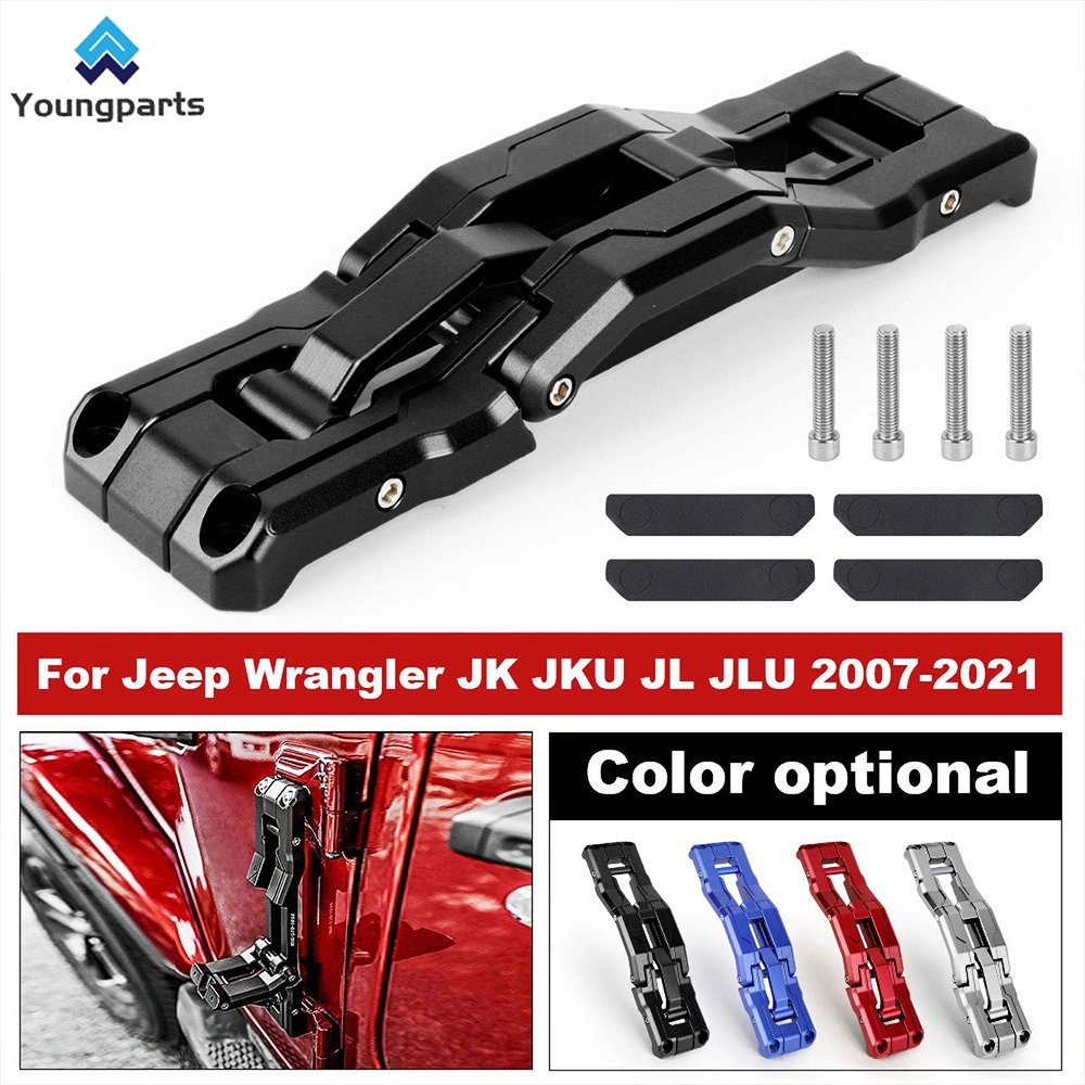 Youngparts High-Quality Jk Jl off-Road Accessories Foldable Fashionable Door Hinge Side Step Foot Pedal for Jeep Wrangler