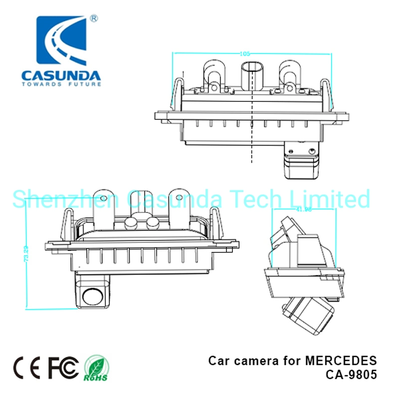 Handle Box Reverse Car Cameras for 2015 Mercedes Benz Cla Class C117, 2012-2013 Mercedes Benz C Class W204 C230 Amg Reversing Camera