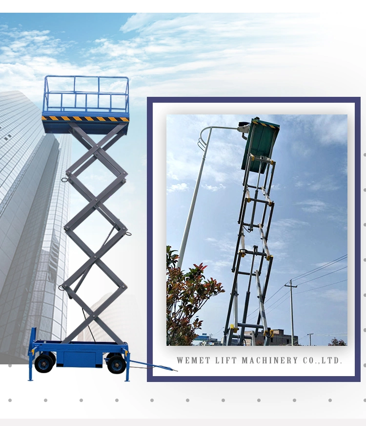 8m Full Automatic Self Propelled Hydraulic Aerial Manlift Work Platform