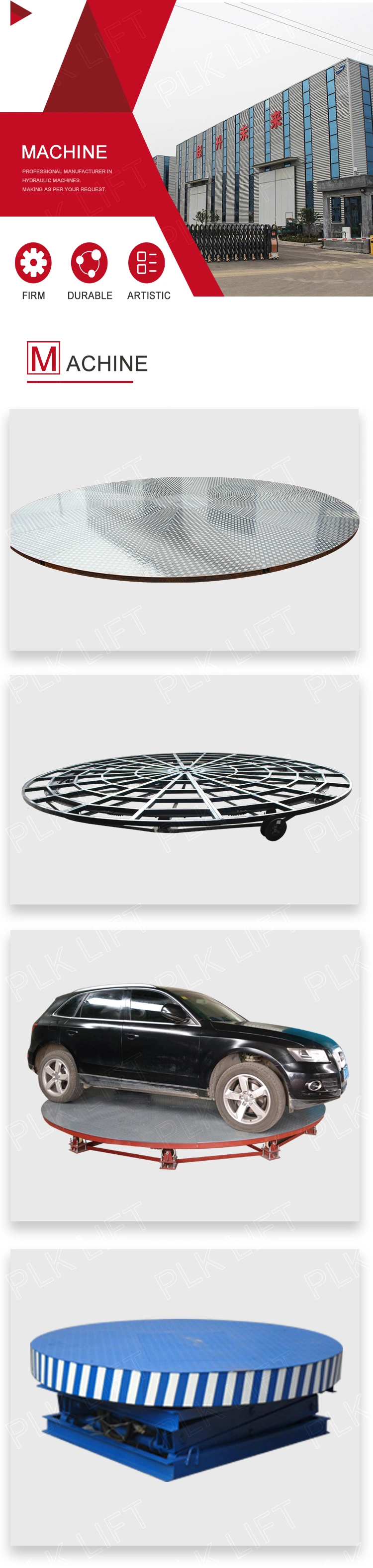 360 Degree Car Rotating Platform Quality Parking Turntable