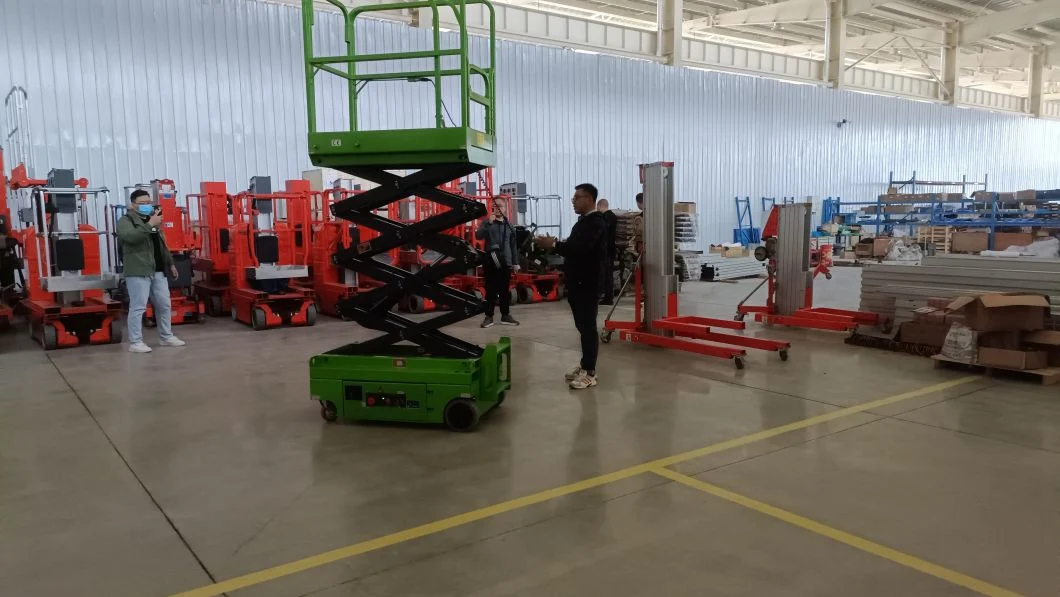 Charging Battery Powered Mobile Scissor Lift Automatic Scissor Lifting Platform for Sale Aerial Working Platform