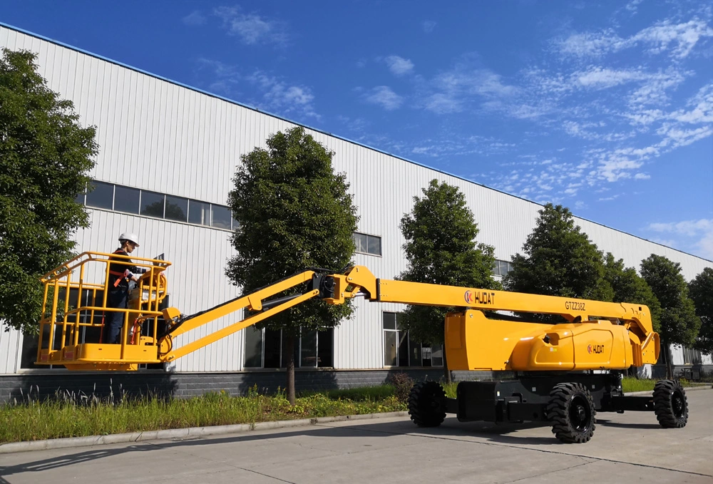 38m Telescopic Pickup Truck Boom Lift Small Articulating Boom Lift Adjustable Work Platform Portable