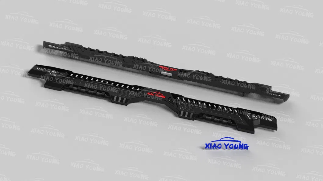 5% off 4X4 Auto Accessories Black Steel Running Board Universal for Hilux Revo Ranger Dmax Np300