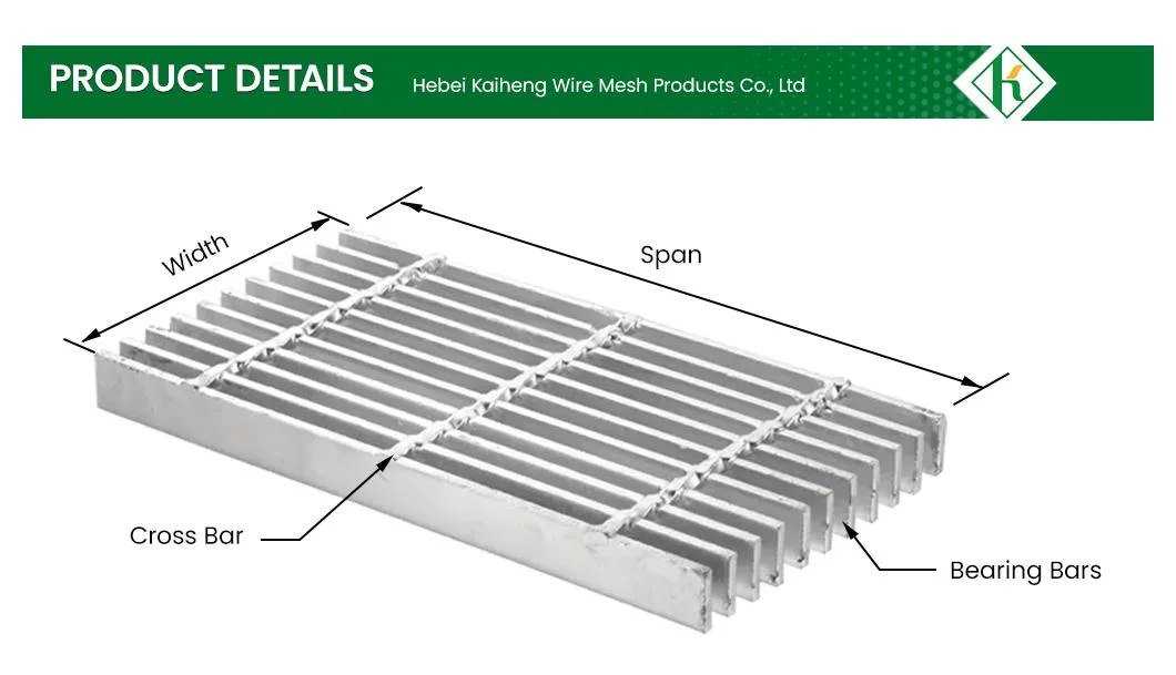 Kaiheng Steel Grating Factory Galvanized Steel Grating Platform China Heavy Duty Steel Grating Platform for Warehouse