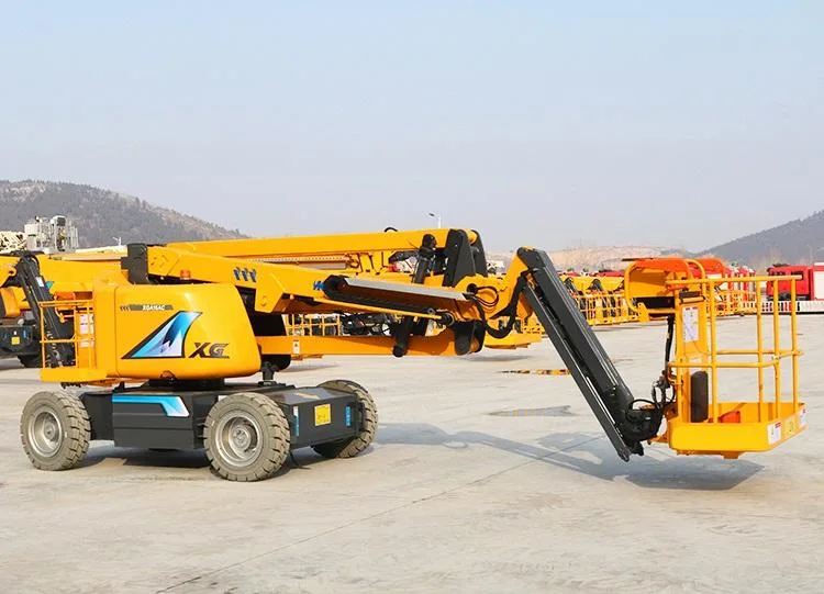 China Self-Propelled Telescopic Boom Lift Platform Xgs28K with 28m Max Lifting Height