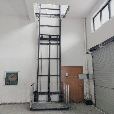 Wall Mounted Goods Lift Guide Rail Electric Hydraulic Freight Lift Cargo Lift Platform Price