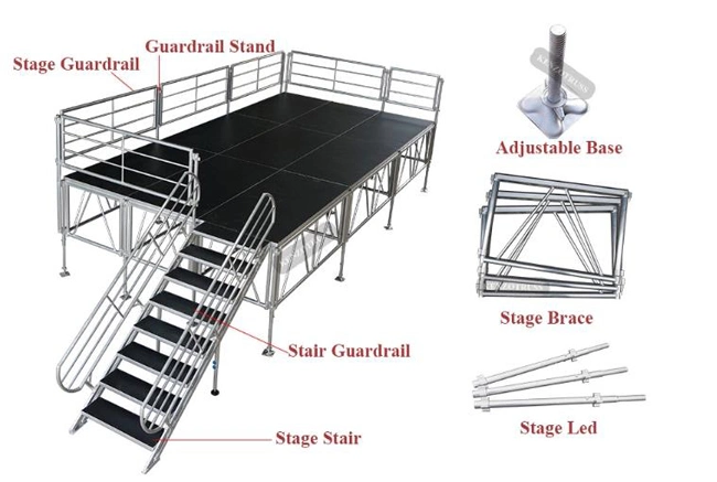 Outdoor Event Mobile Stage Platform Aluminum for Sale