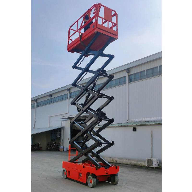 Onen Factory Produce 6m 8m 10m 12m High Lifting Aerial Work Platform Electric Self Propelled Scissor Lift with CE RoHS Certificate for Construction Warehouse