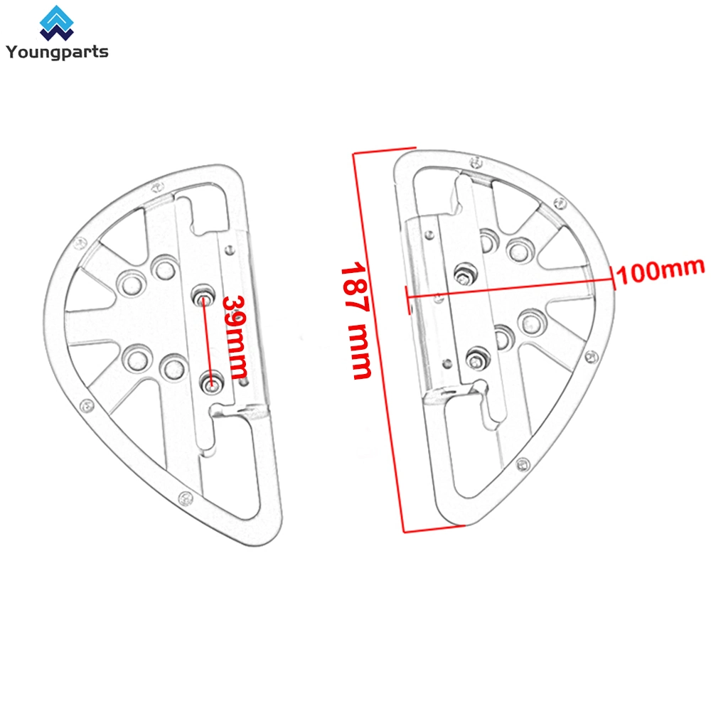 Youngparts Factory Price Aluminum Front Rear Footrest Foot Peg Pedal Foot Board for Harley Sportster 883