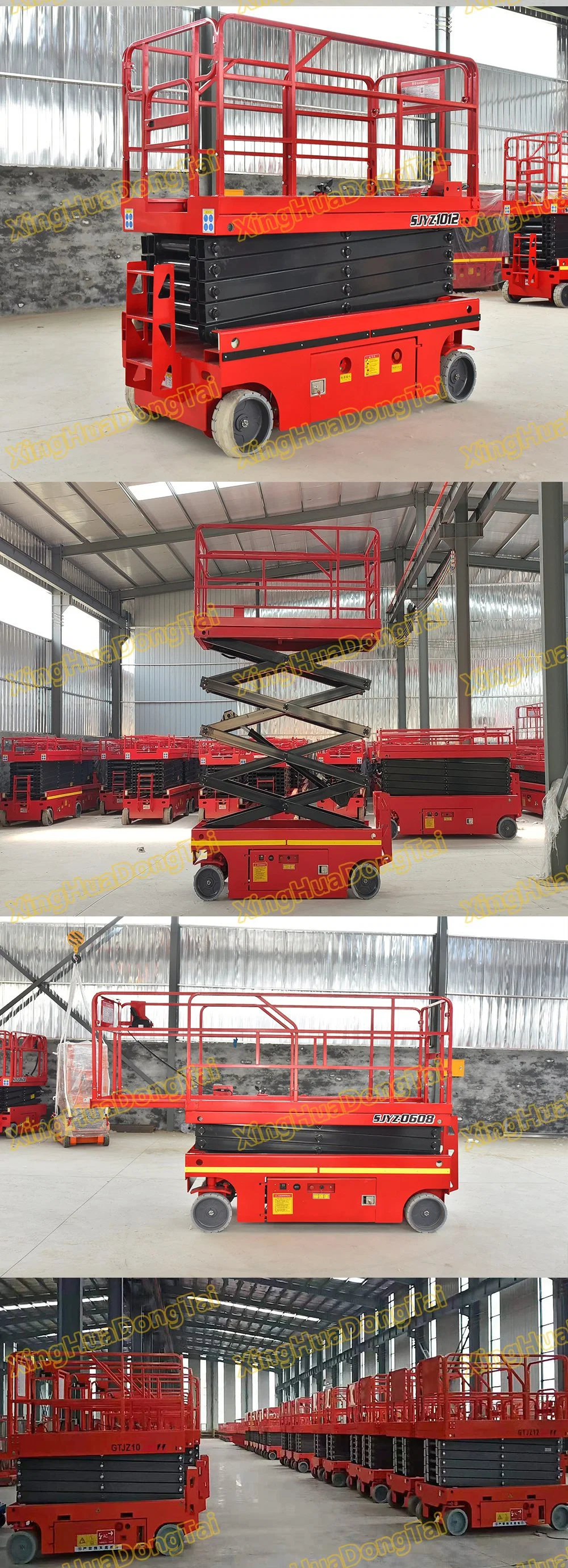 10m 12m Moving Hydraulic Self-Propelled Car Scissor Lift Platform