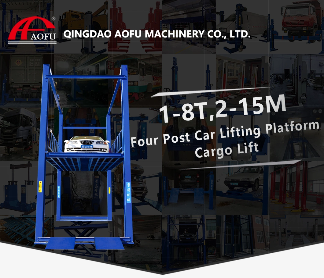 CE Approved Hydraulic 4 Post Car Lifting Platform