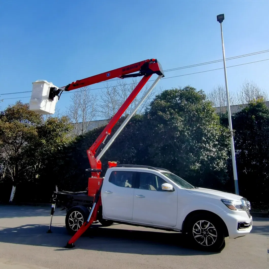 14m Aerial Work Platform Mounted on Pickup Truck with Remote