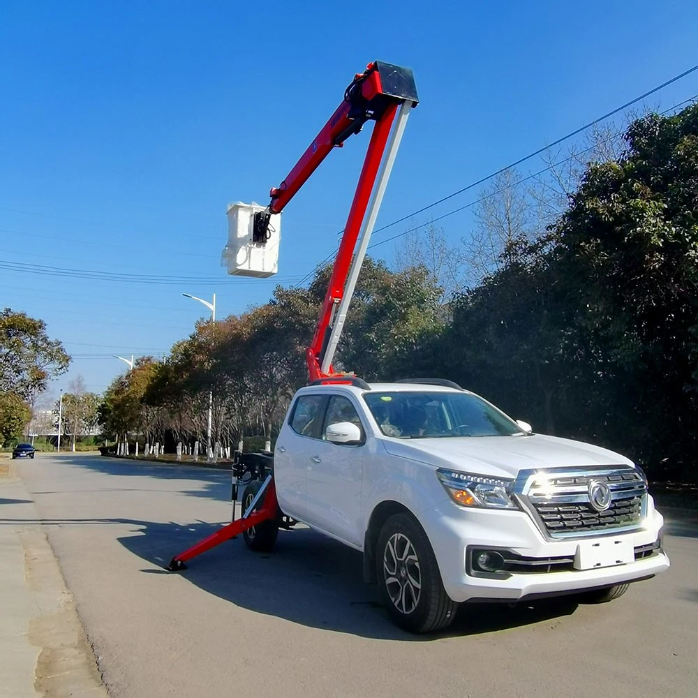 14m Aerial Work Platform Mounted on Pickup Truck with Remote