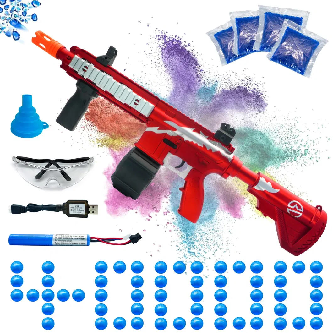 Children Electric Soft Bullet Nerf Guns Toy Jelly Bullet Gel Blaster Water Bullet Shell Ejecting Toy Gun Outdoor Shooting Game