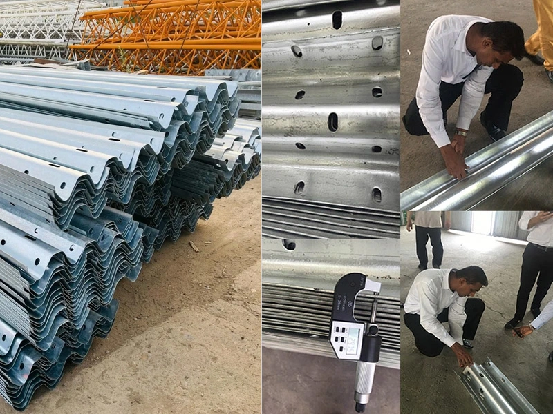 Galvanized Highway Guardrail Traffic Road Collision Guardrail Passage Steel Column