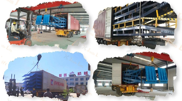 Hydraulic Container Forklift Loading Ramp Leveler Mobile Dock Ramp Container Loading Platform