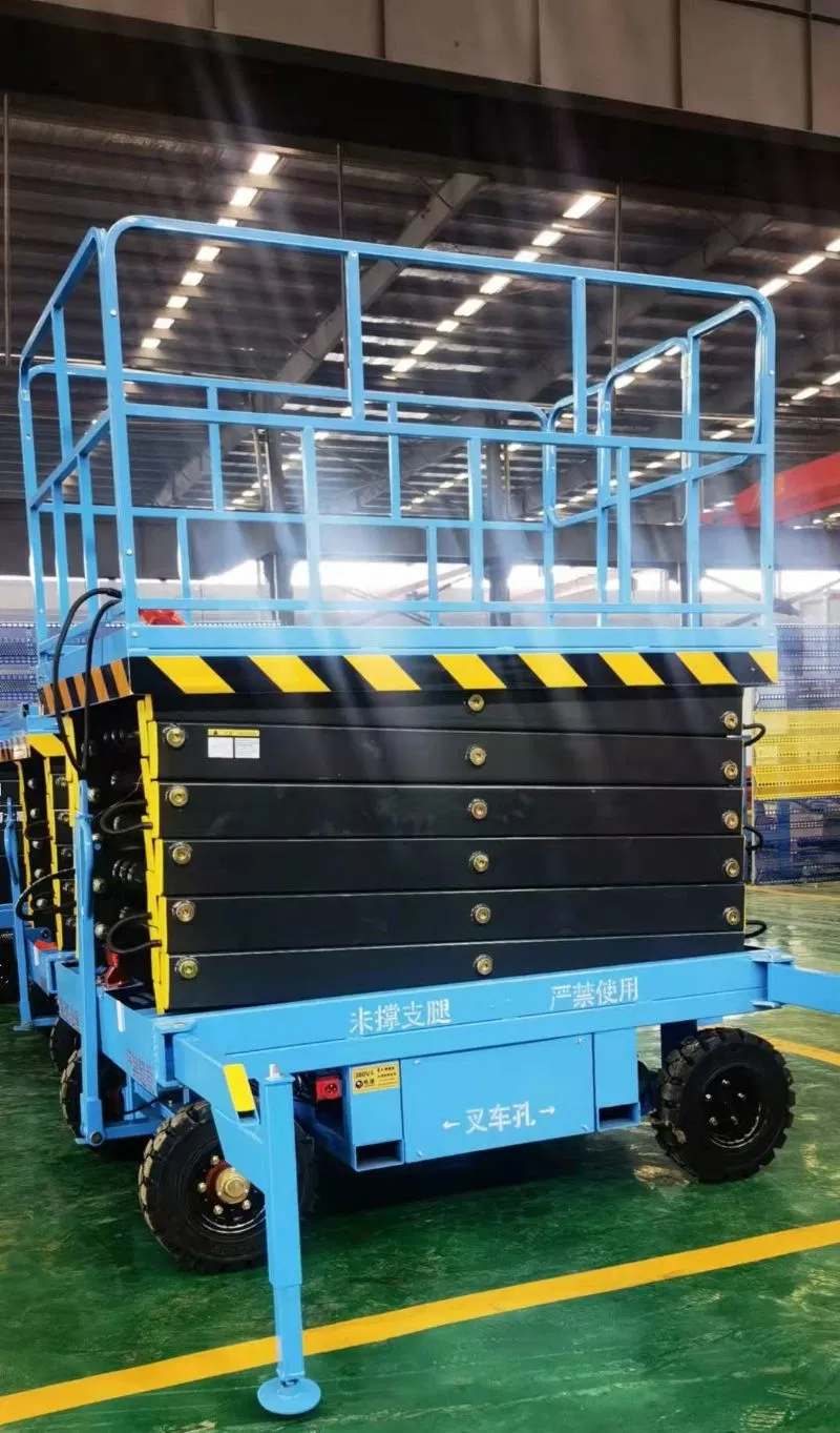 Sjy0.5-4 Mobile Scissor Lift Platform with AC and DC Power