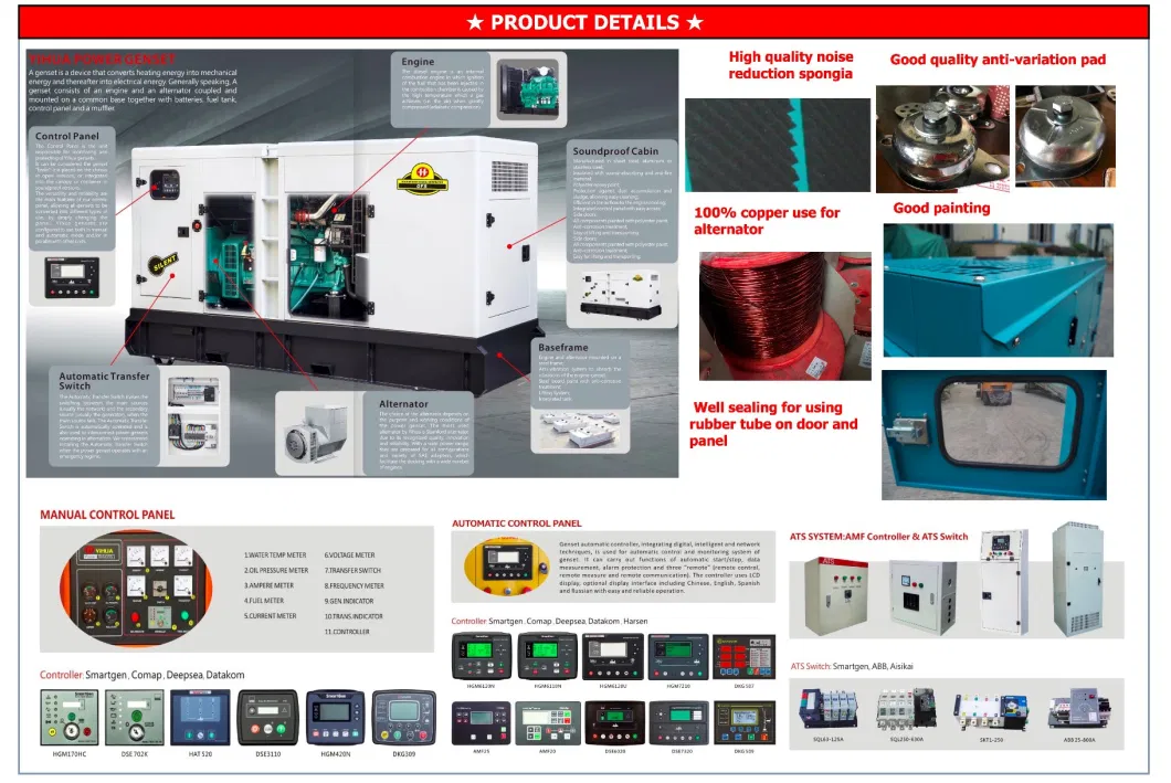 Diesel Power Generator Set with Shangchai Engine Sdec