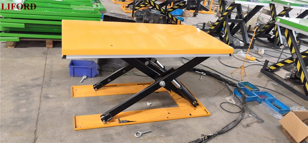 Low Profile Static Electric Lifting Platform with Ramp 1000kg Hy1002