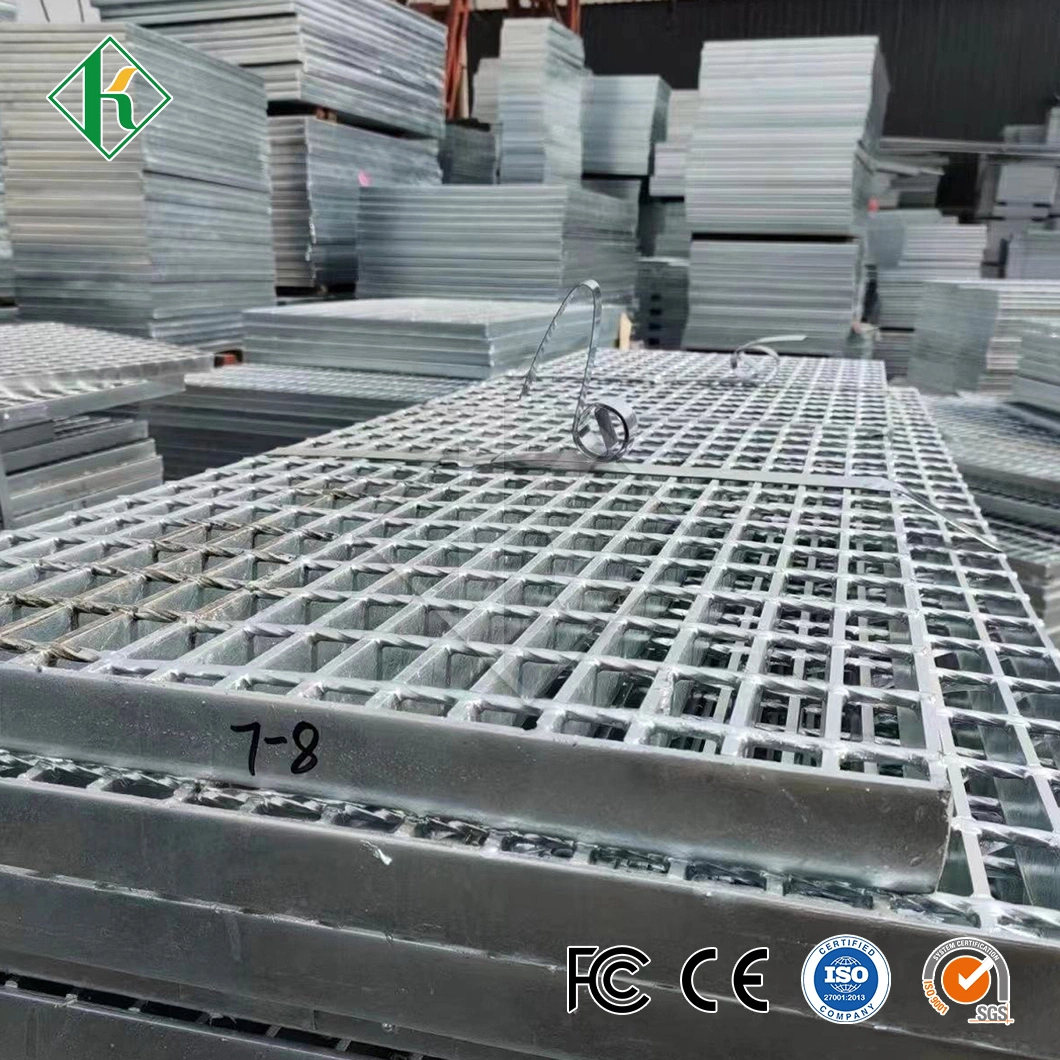 Kaiheng Steel Grating Factory Galvanized Steel Grating Platform China Heavy Duty Steel Grating Platform for Warehouse