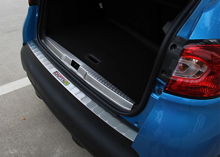Stainless Steel Rear Trunk Sill Scuff Plates for Captur 2014, 2017 2018