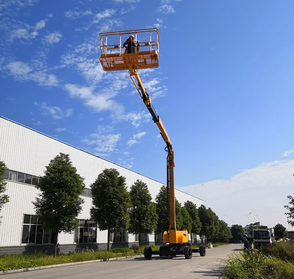 38m Telescopic Pickup Truck Boom Lift Small Articulating Boom Lift Adjustable Work Platform Portable