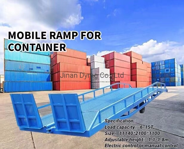 Dymg Trailer Mobile Hydraulic Dock Ramp Container Loading Unloading Platform