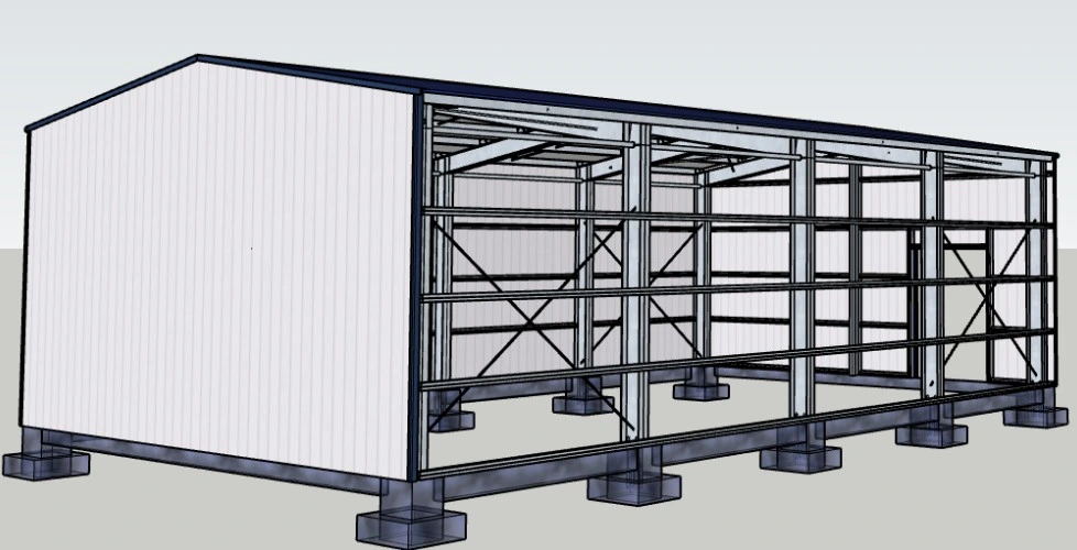 Steel Sturcture Material Galvanized Steel Column Purlin Bar