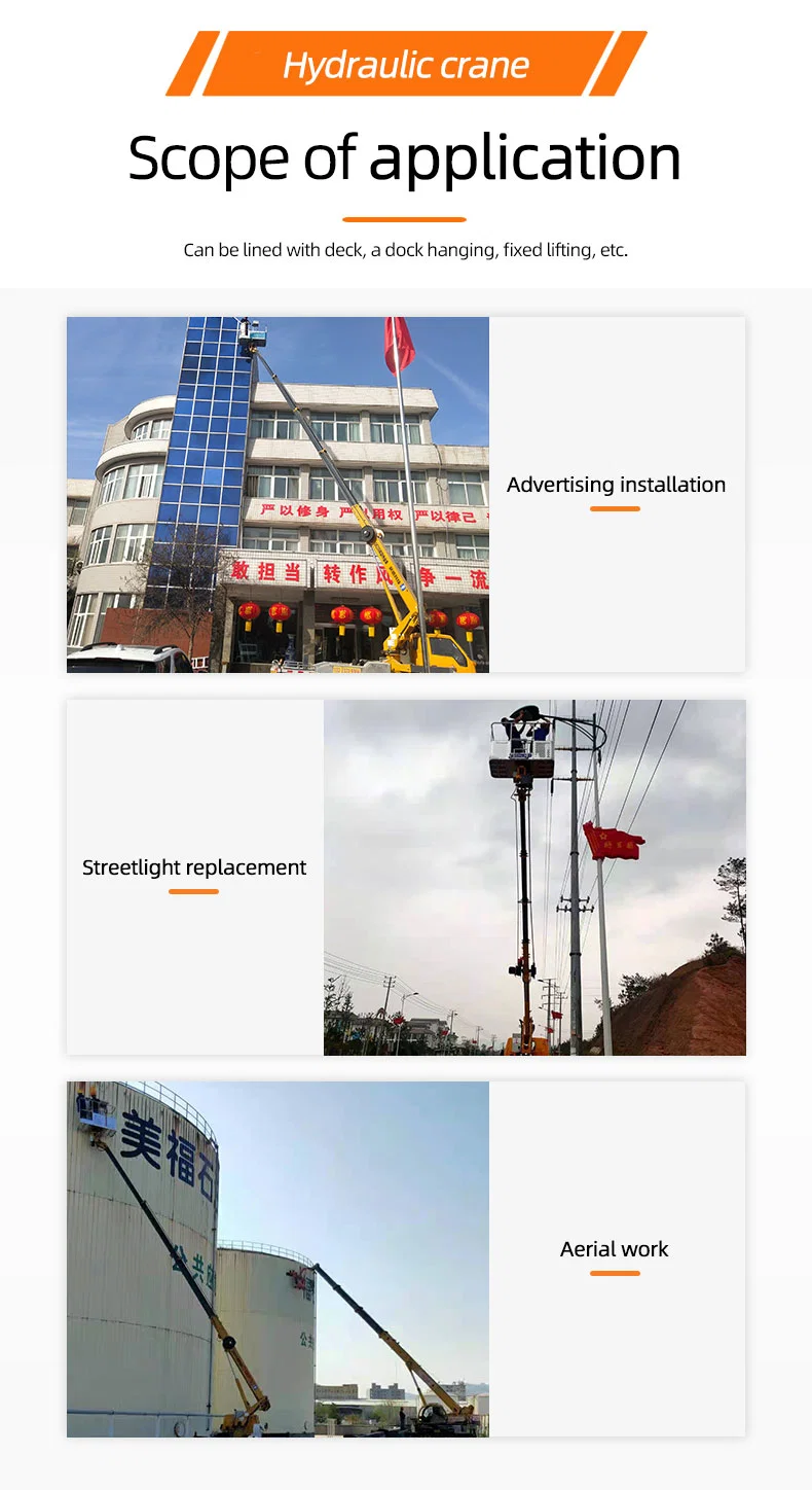 China Product 14m Aerial Working Platform with Insulated High-Altitude Lifting Basket for Pickup Truck