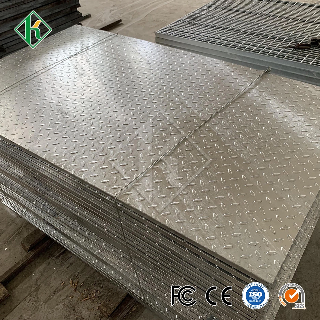 Kaiheng Steel Grating Factory Galvanized Steel Grating Platform China Heavy Duty Steel Grating Platform for Warehouse