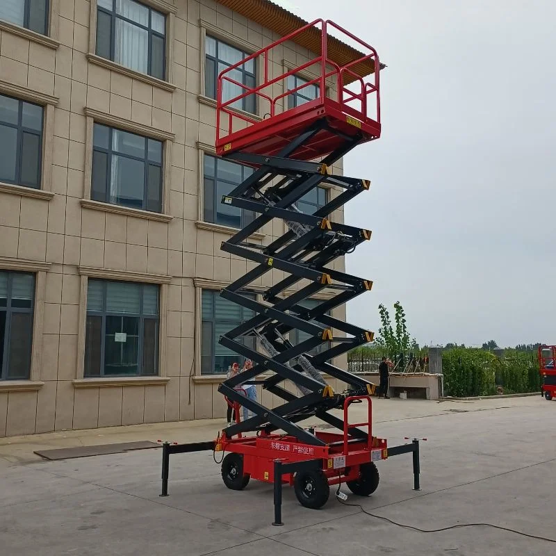 Sjy0.5-4 Mobile Scissor Lift Platform with AC and DC Power