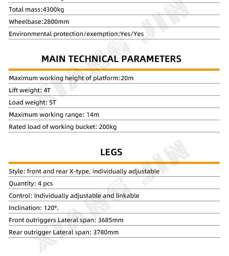 28 Meters Straight Arm Blue Aerial Work Car Street Light Maintenance Car Engineering Climbing Operation Platform Truck