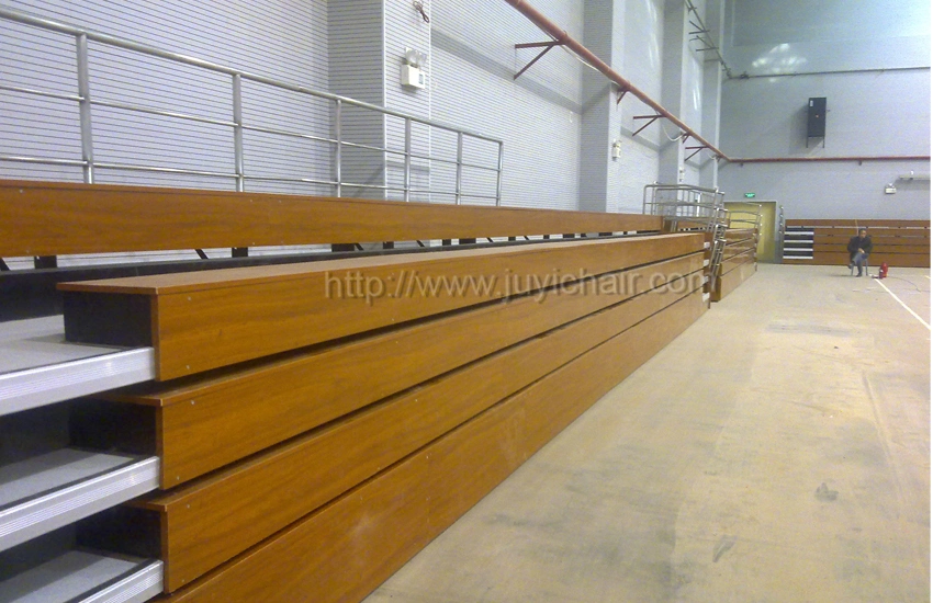 Jy-750 Hot Selling Fabric Stadium Wood Bleachers Indoor Bleachers Platform