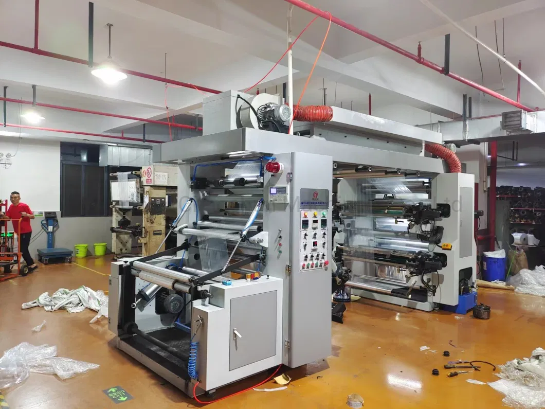 4 Color Central Drum Ci Flexo Printing Machine for Plastic/Paper/Non-Woven