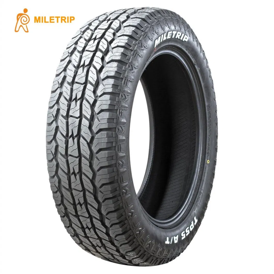 4x4 on&off road MILETRIP Brand PCR All terrain tyres 285/55R20 116XL T Thai-made high quality nice price WSW White side wall Whole sale price radial new tires