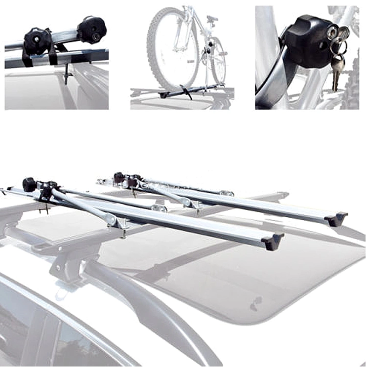 with Lock Removable Foldable Aluminum Rooftop Car Car Roof Top Bike Bicycle Rack Carrier for Car SUV Vehicle