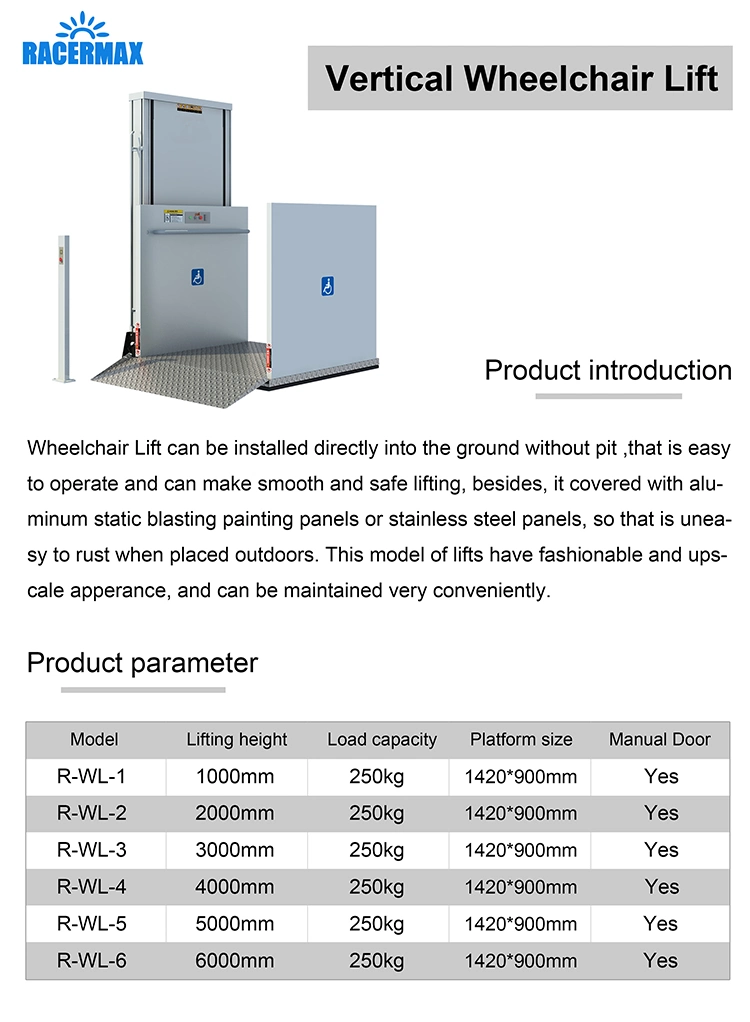 Barrier-Free Lifting Platform Disable Lifting