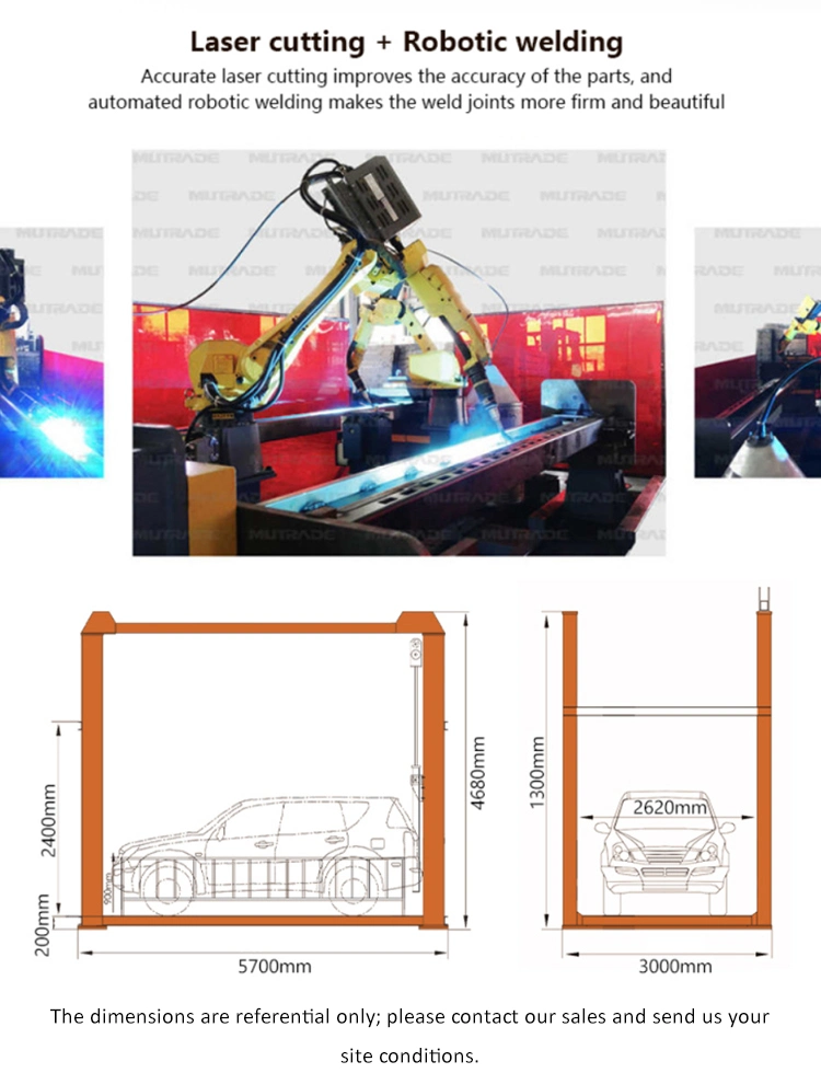 Custom-Made 4 Post Type Floor to Floor Elevator Car Lifting Platform